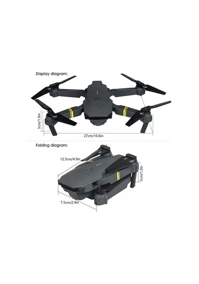 998 Pro Drone Uzaktan Kumandalı Kameralı Quadcopter Katlanabilir Mini Işıklı Drone