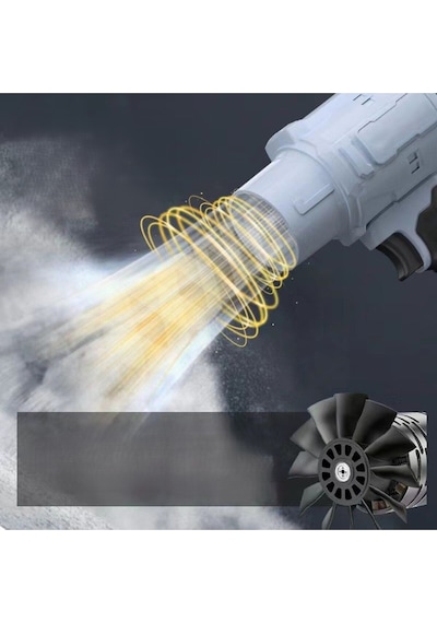 Şarjlı Jet Turbo Motorlu Hava Üfleme Fan Yaprak Üfleme Araba İçi Cam Kurulama Kapı Önü Temizlik