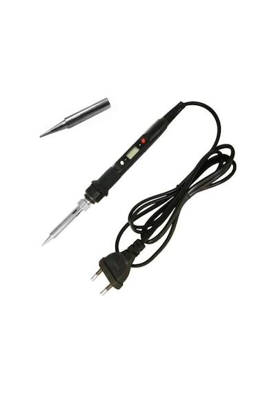 Tussle Kalem Havya Ts-908 220v 80w Dijital Üstten Ayarlı Hakko Uç Uyumlu - Siyah