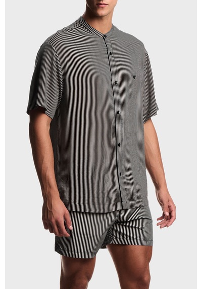 Emporio Armani Erkek Gömlek Em005144 Af20445 F1039 Siyah-bej Siyah-bej
