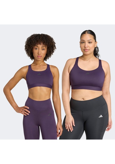 Adidas Tlrdreact Training High Support Kadın Mor Antrenman Bra Jw4874
