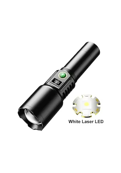 Gold Orion Alüminyum Usb Çıkışlı El Feneri Or-2208-tg Siyah