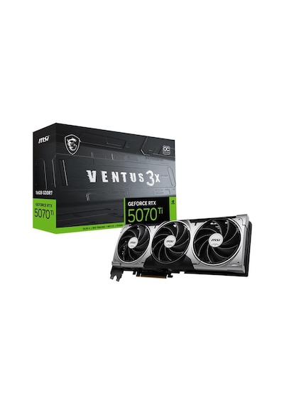 Msı Geforce Rtx5070tı 16g Ventus 3x Oc 16gb Gddr7 256bıt 1xhdmı 3xdp Ekran Kartı