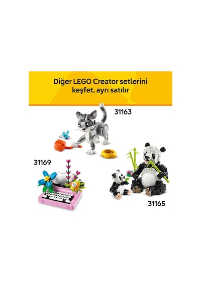 LEGO® Creator 3’ü 1 Arada Vahşi Hayvanlar: Pembe Flamingo 31170 - 8 Yaş ve Üzeri Çocuklar için Yaratıcı Oyuncak Yapım Seti (288)