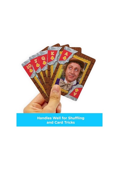 Willy Wonka Oyun Kartları - Willy Wonka En Sevdiğiniz Kart Oyunları İçin Temalı Kart Destesi - Resmi Lisanslı Will