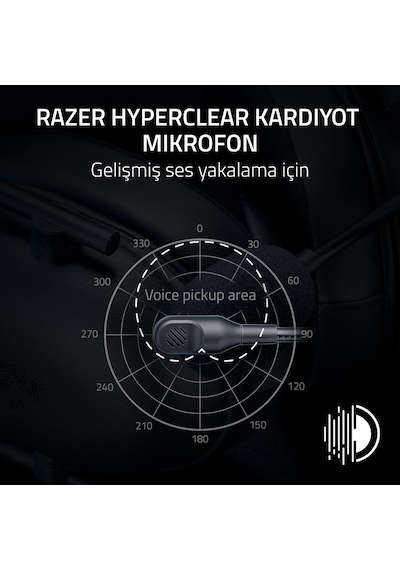 Razer Blackshark V2 X - Konsolu İçin Kablolu E-spor Kulaklık 240g, Kardioid Mikrofon, 50mm Sürücüler, Pasif Gürültü Engelleme, 3,5mm Konektör Siyah Sku: Smgstkd0961f7cbe