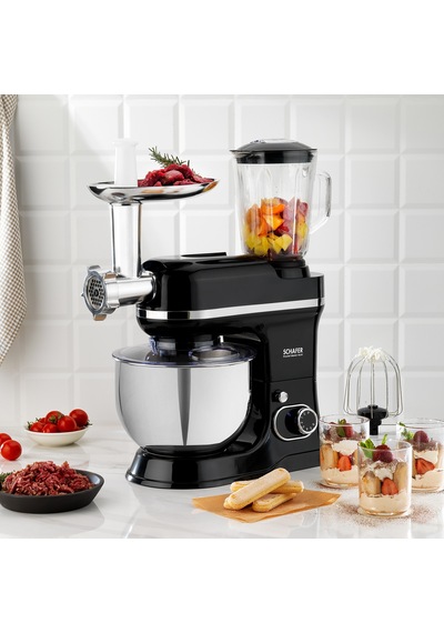 Schafer Prochef Master Multi Kıyma Aparatlı Stand Mikser 5 L-siyah
