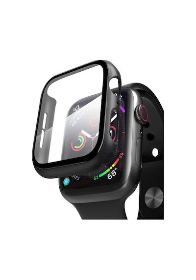 Apple Uyumlu Watch  2 3 4 5 6 Seri 42mm Ekran Koruyucu Kılıf Cam 360 Derece Tam Koruma