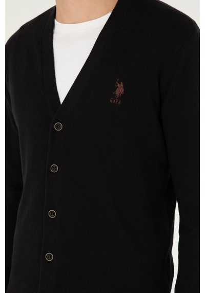 U.s. Polo Assn. Erkek Siyah Hırka Triko 50293531-vr046 Siyah