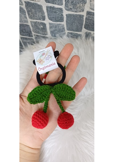 Kirazlı Lastik Toka - Kiraz Toka Bordo