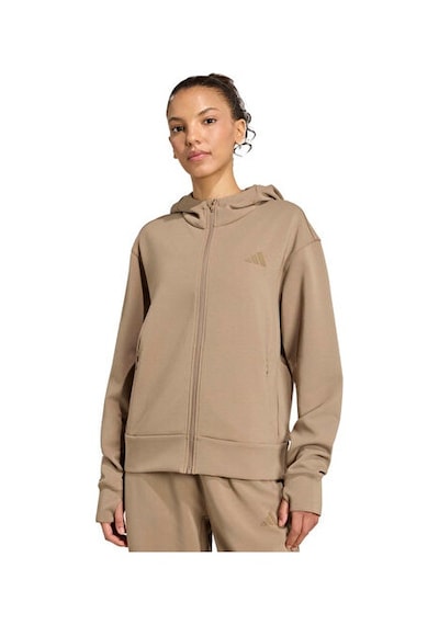 Adidas D4t Fz Hoodıe Kadın Antrenman Ceketi Ks3301 Haki
