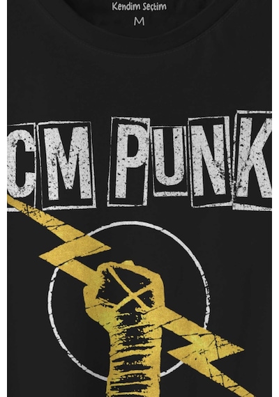 Unisex T-shirt Best In The World Cm Punk Karma Dövüş Cmpunk Gym Spor Siyah Baskılı Tişört 001