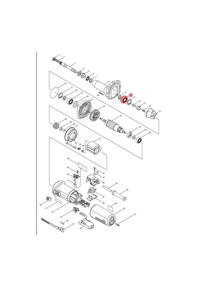 Makita GD0810C Rulman 6001 Ürün Kodu 211142-7