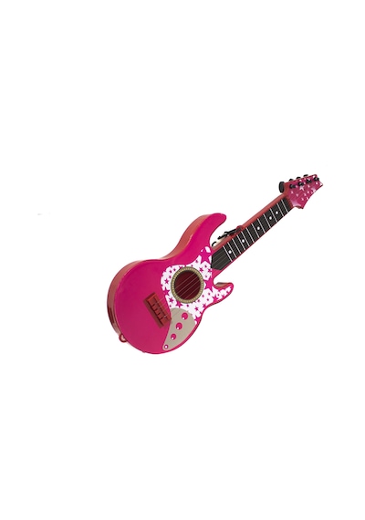 Rock Gitar Oyuncak Metal Telli 45 Cm Pembe