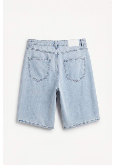 Defacto Yumuşak Dokulu Baggy Fit Bermuda Jean Şort G4209ax26smnm39 Mavi-nm39