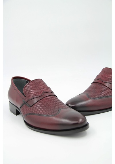 Oggi 013700-60 Erkek Klasik Ayakkabı - Bordo-bordo