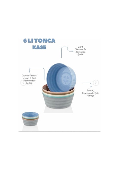 Makri Home 30 Parça Piknik Seti 6 Kişilik Tabak, Kase, Bardak, Kaşık, Çatal, Plastik Çok Renkli