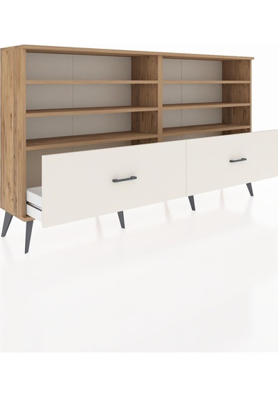 Arges Konsol 6 Raflı 2 Çekmeceli 176x30x99 Çam-çam/aytaşı Atlas Çam/aytası - Atlas Çam Arges Konsol 6 Raflı 2 Çekmeceli 176x30x99 Çam-çam/aytaşı Atlas Çam/aytası - Atlas Çam