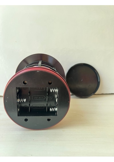 Borayris Pilli Kırmızı Retro Kamp Lambası Vintage Cob Led Askılı Çadır Feneri