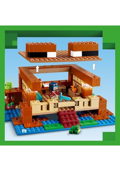 LEGO® Minecraft Kurbağa Evi 21256 8+ Yaratıcı Oyuncak Yapım Seti - 400 Parça