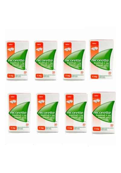 Nicorette Meyveli 4 Mg Sakız 8 Kutu