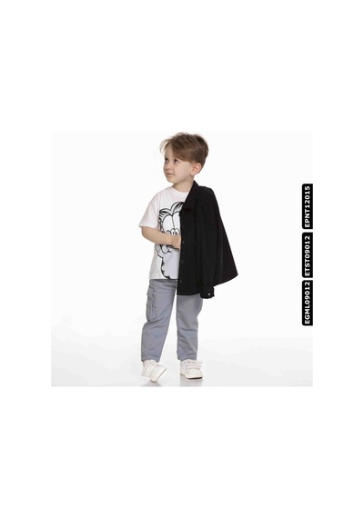Xo Kids Erkek Tişört 1-4 Yaş 1614 Etst09012 Ekru