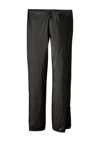 Patagonia Bayan Full Side Zip Rain Shadow Su Geçirmez Pantolon Siyah