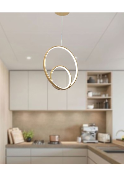 Tt004-Esk Tt Aydınlatma Göz Modeli Eskitme Boyalı Led Avize