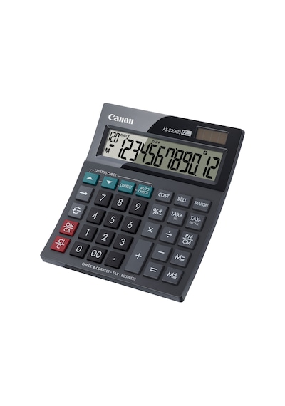 CANON AS-220 RTS 12 Hane Masa Üstü Hesap Makinesi Siyah