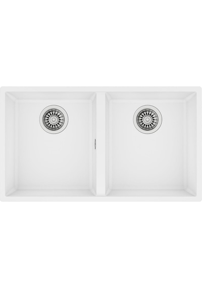 Teka Square 2B 760 Tg Artıc Beyaz Granit Eviye. Tezgahaltı