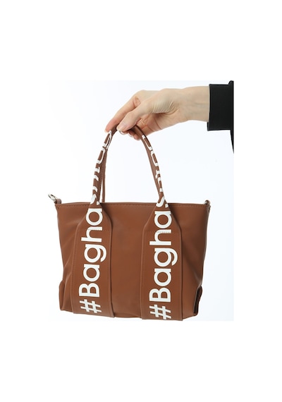 Baghashtag Taba Mini Su Geçirmez Kulp Yazılı Tote Çanta Çok Renkli