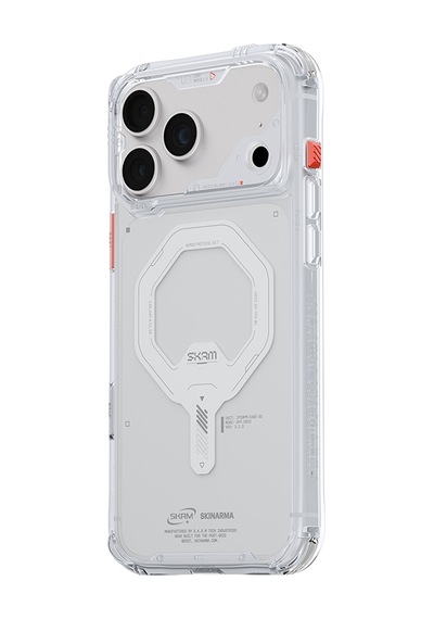 Apple iPhone Uyumlu 18 Pro Max Kılıf M-safe Özellikli Şeffaf Airbagli Skinarma Saido Mag-charge Kapak Şeffaf