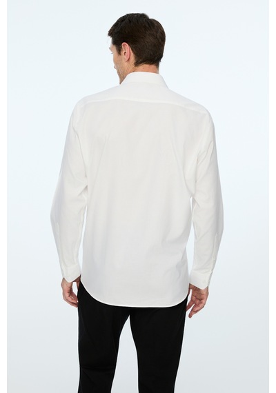 Morven Erkek Beyaz Basic Regular Fit Sert Yaka Gömlek 26mc004059600 Beyaz