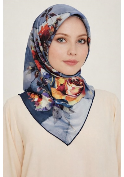 Aker Polyester Rayon Eşarp 7488769 Lacivert