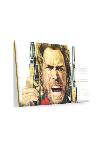 Cakasepetim Clint Eastwood Angry Ahşap Mdf Tablo