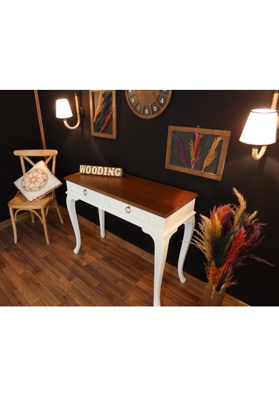 Wooding 120 Cm Çekmeceli Masif Beyaz Ceviz Dresuar (548588398) Ceviz