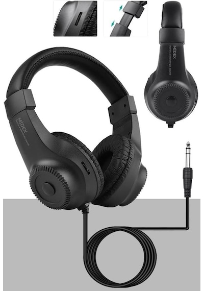 Kulaklık 50mm Sürücü 32 Ohm Çok Amaçlı Stüdyo Referans Dinleme Dj