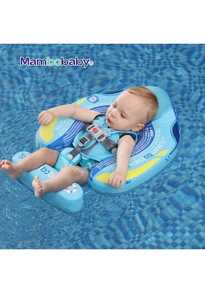 Mambobaby Yüzme Simidi - Ship, Emniyetli, Gölgelikli Ve Ayak Destekli