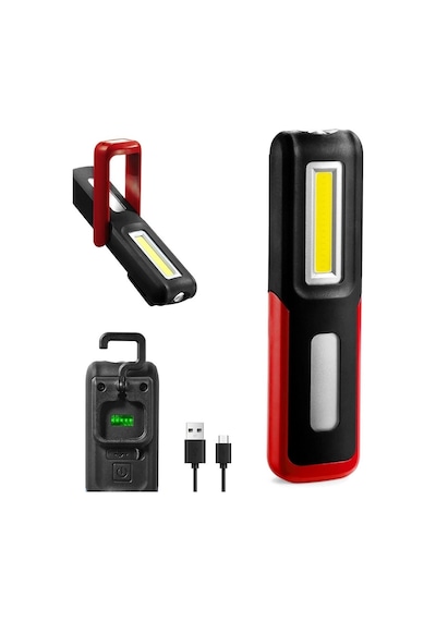 Lightingx Lx-028 Cob Led Mıknatıslı Çalışma Lambası Tamirci Feneri