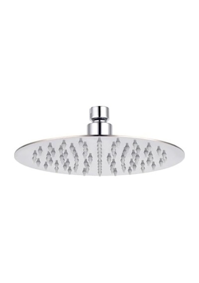 Tepe Duş Başlığı Oval Slim 304 Metal Ø20 Cm Ktd105 Siyah