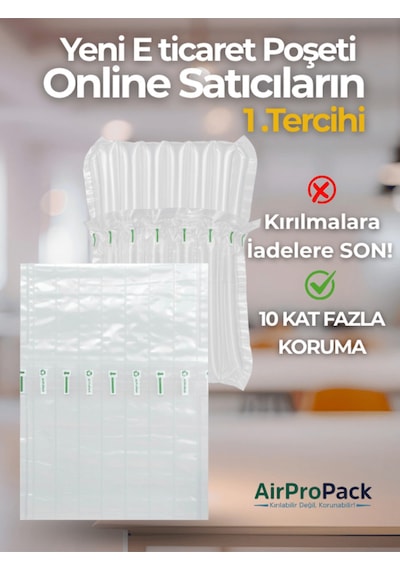 30x30 Cm 10 Adet Havalı Kargo Poşeti Airbag/airbed/airpack/airpak Ambalaj