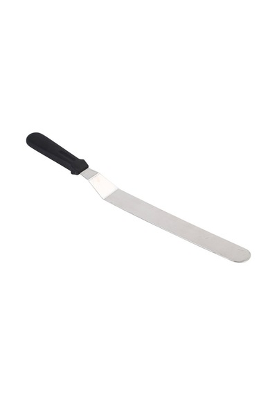 Büyük Boy Pasta Sıvama Spatulası 36 Cm Paslanmaz Çelik Eğik Spatula Krema Sıvama Bıçağı Çelik Metali Diğer