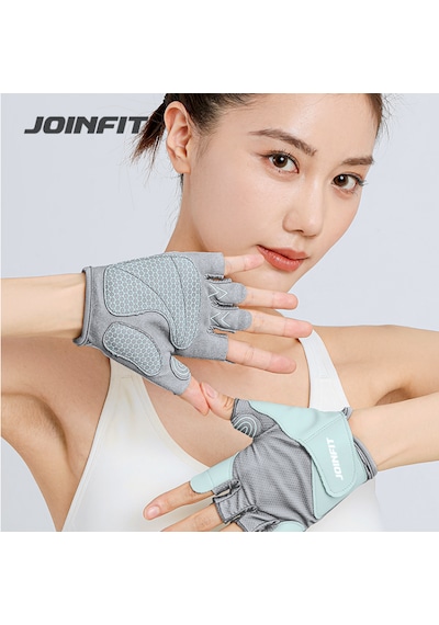 Joinfit Profesyonel Kadın Fitness Eldiveni Gri Gri
