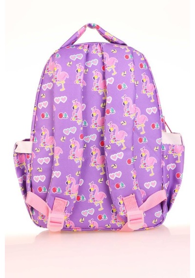 Kaukko Kids Sırt Çantası Aynalı Taşlı Flamingo L5137