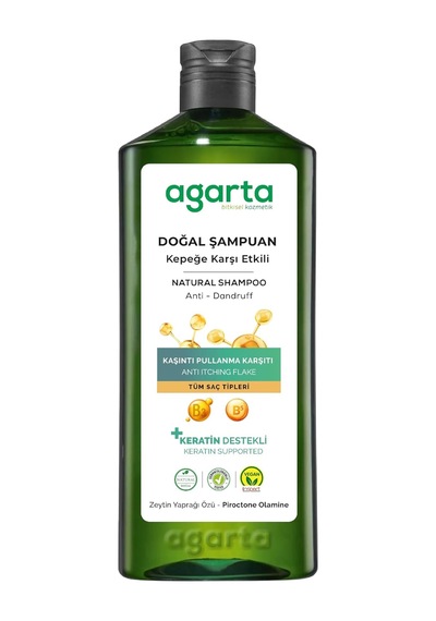 Doğal Şampuan, Kepeğe Karşı Etkili, 400 Ml, Vegan Agrt8699943340742