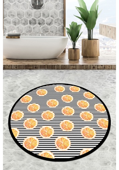 Tranche Çap Banyo Halısı Djt 80x80 cm, Banyo Halısı , Banyo paspası yıkanabilir