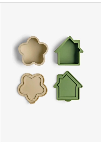 Citron 4'lü Silikon Beslenme Kutusu Düzenleyicileri - Grey/green/caramel 1061008 1
