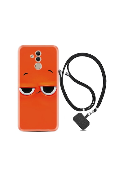 Huawei Mate 20 Lite Kılıf Boyun Askılı Orange 1830