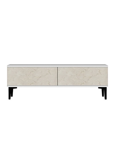 Tsa1299bt Aplos Tv Stand, Tv Sehpası Beyaz-traverten 120cm