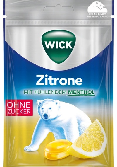 Wick Zitrone Mit Kühlendem Menthol 72 G